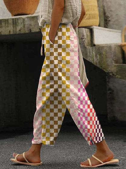 Women's Casual Slacks Printed Fashion