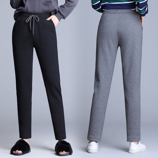 Lamb Cashmere Sweatpants Women's Loose Leggings Casual